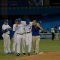 Toronto Blue Jays starting pitcher Brandon Morrow is helped off the field after taking a direct hit off a line drive in the seventh inning. The right-handed pitcher and team officials feared the worst but x-rays were negative. Toronto won 4-1 to sweep the Baltimore Orioles at Rogers Centre (JP Dhanoa)